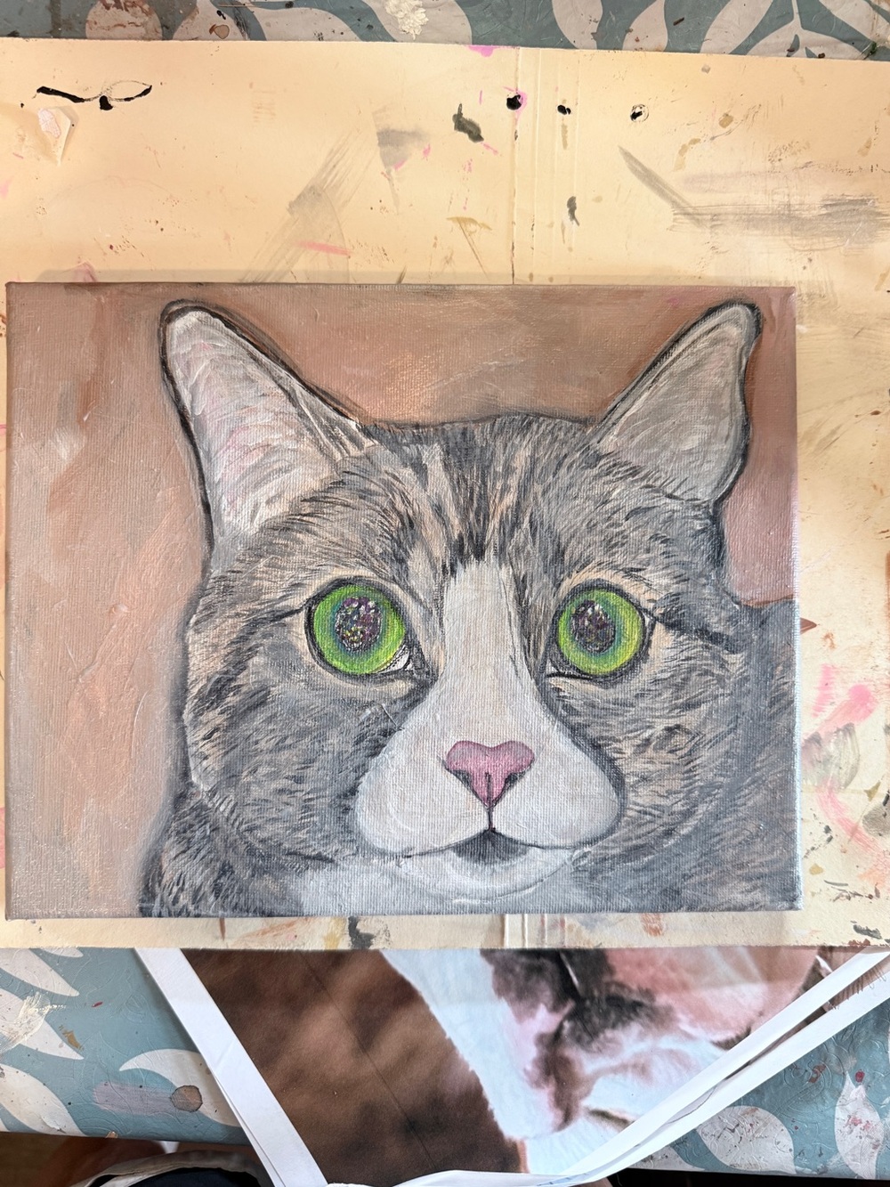 RIKKISRATPACK CAT PET PORTRAIT
